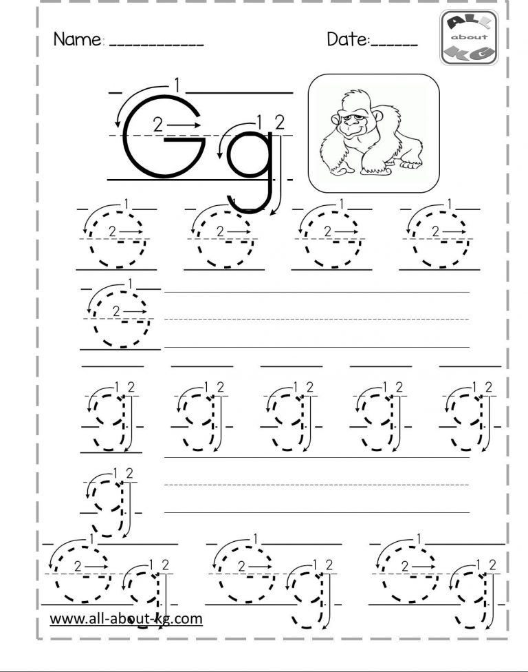 letter Gg - All about kg